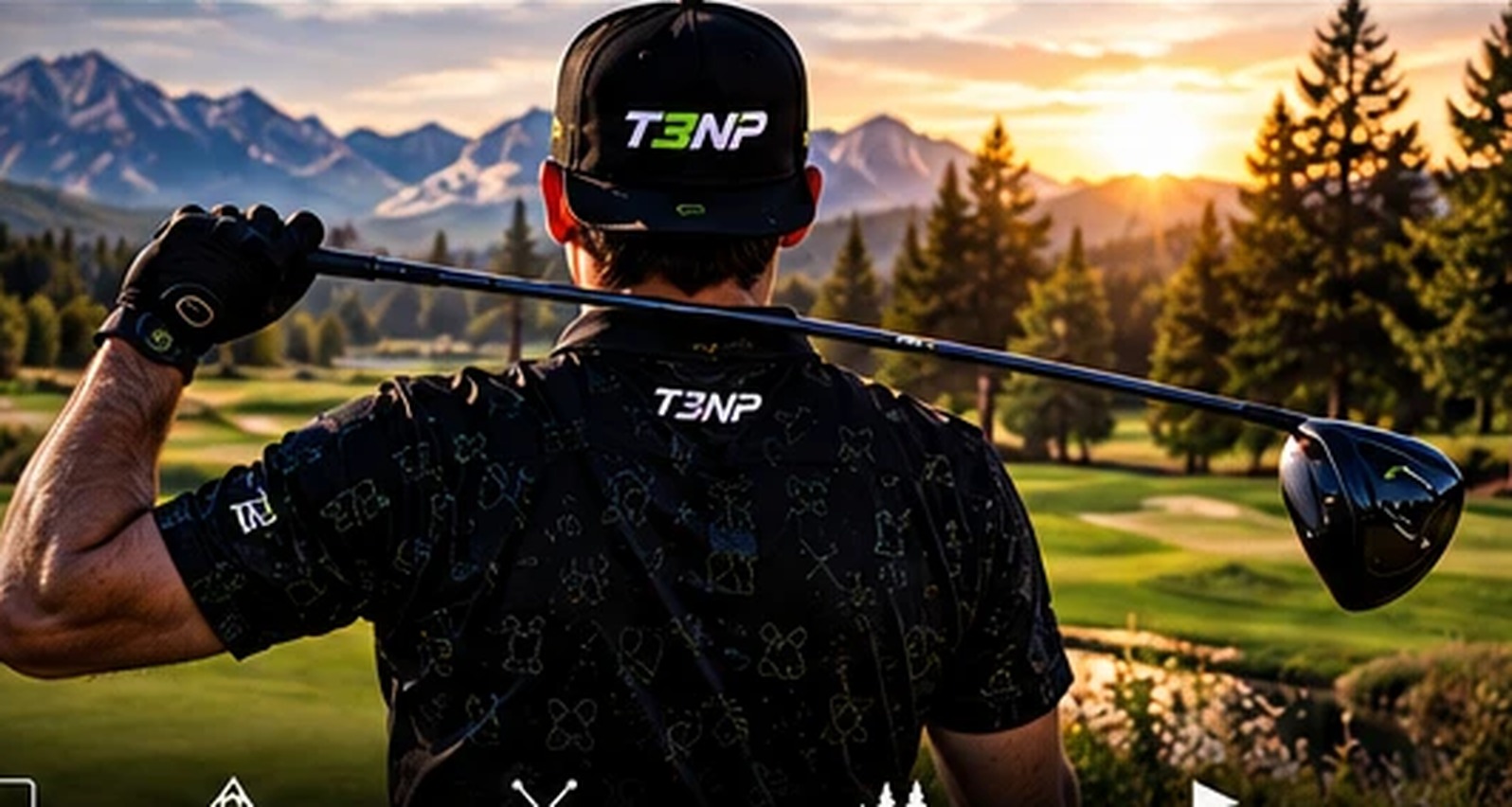 Golfer in T3NP shirt